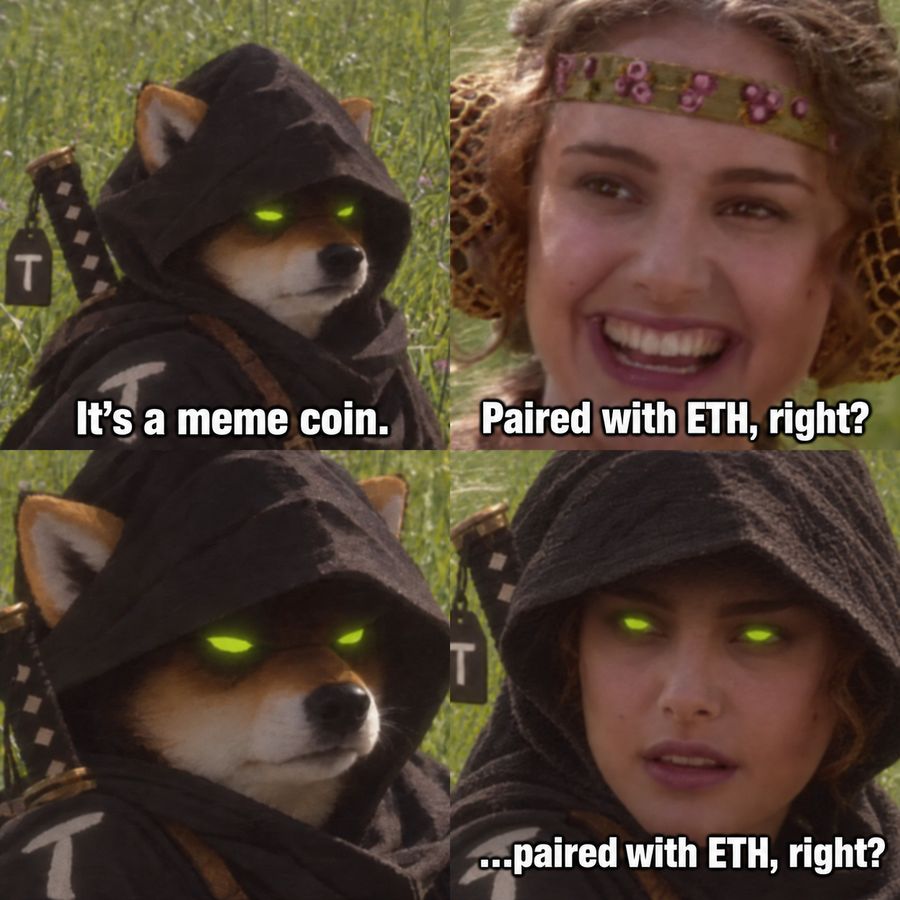 TAO WIF HOOD meme, paired with eth, right?