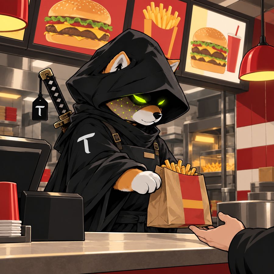 TAO WIF HOOD ronin, working the counter