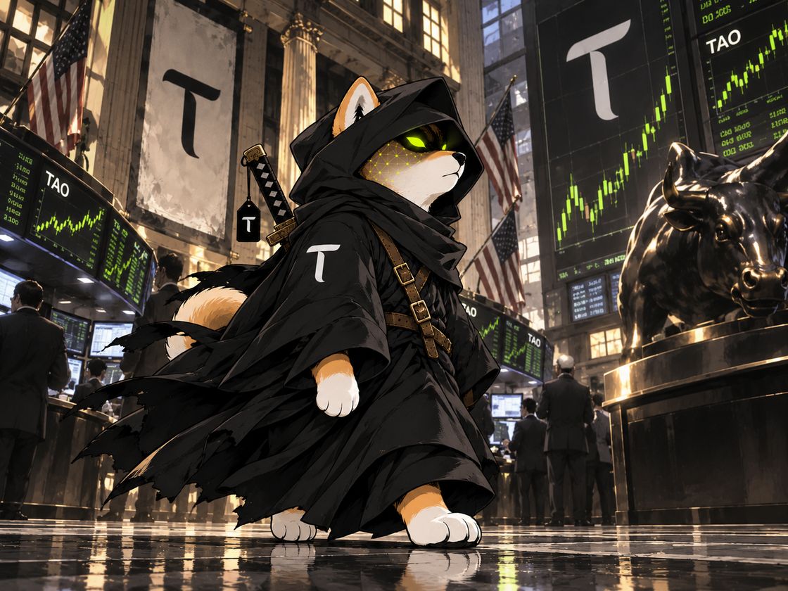The TAO WIF HOOD ronin on the exchange floor